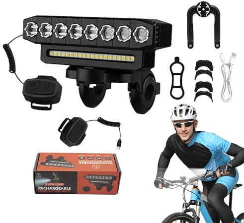 Luz delantero para bicicleta de Noche, Faro LED Recargable para Bicicletas | Suministros de Ciclo de Linterna de Ciclismo