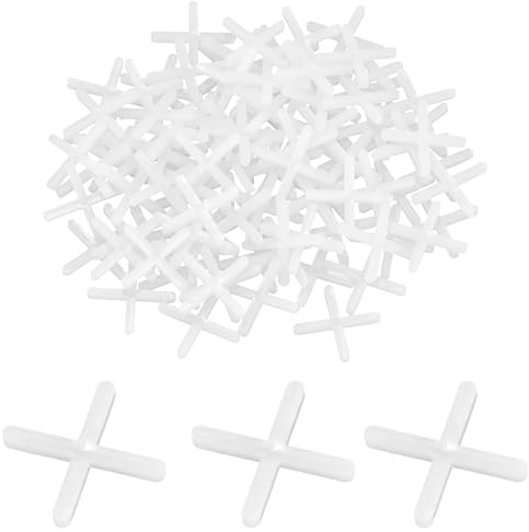 1000 PCS Plastic Cross Tile Spacers,2mm Flat Tile Leveling Spacers for Secure Tile Installation