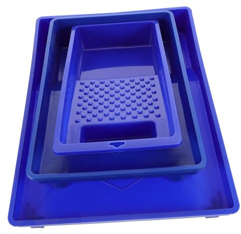 Uonlytech 3pezzi Vassoi Per Vernice Strumenti Pratici Per Decorazione Murale Vassoi Per Miscelazione Colori Design Salvaspazio e Facile Pulizia