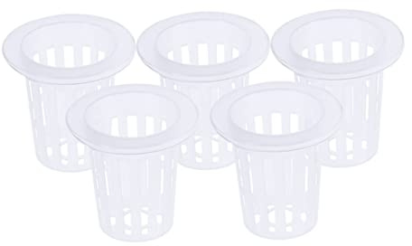 JOINPAYA 30pezzi Cestini Acquaponica Per Colture Senza Vasi in Rete Di Plastica Maglie Scanalate Per e Arieggiamento Radici