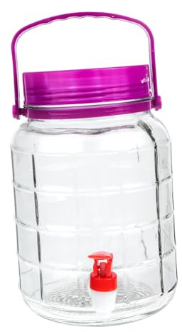 Healifty Tarro de Fermentación de Vidrio Grifo, 3l, Recipiente