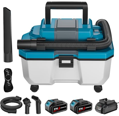 Aspirateur sec et humide sans fil pour batterie Makita 18 V, aspirateur industriel avec filtre HEPA, buse universelle, 15 kpa, 10 l, aspirateur d'atelier portable pour maison, garage, voiture et