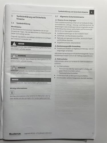 Buderus Fernbedienung BFU Serie 07 -> Nachfolger der Serie 05