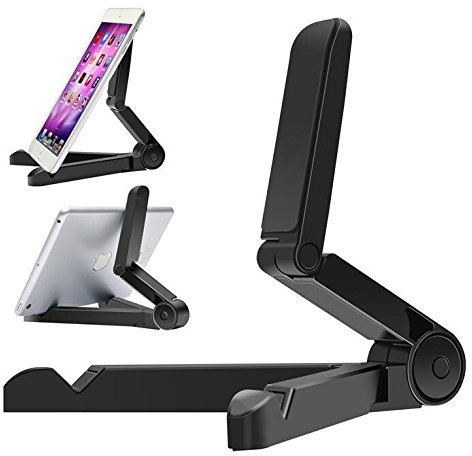 TOPWAYS® Black Portable Fold-Up Stand for Apple iPad, iPad 2, New iPad(iPad 3), Samsung Galaxy Tab, BlackBerry PlayBook and All Other 7-10 Inch Tablet PCs