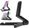 TOPWAYS® Schwarz Tragbare Falten-Oben Stehen für Apple iPad, iPad 2, neues iPad (iPad 3), Samsung Galaxy Tab, BlackBerry Playbook und alle Anderen 7-10 Zoll-Tablet-PCs