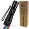 Torcia LED 4 in 1 Super Bright 900 Lumen Luce rossa e verde Luce blu multifunzione Torcia portatile multifunzione Messa a fuoco regolabile Torcia tascabile impermeabile