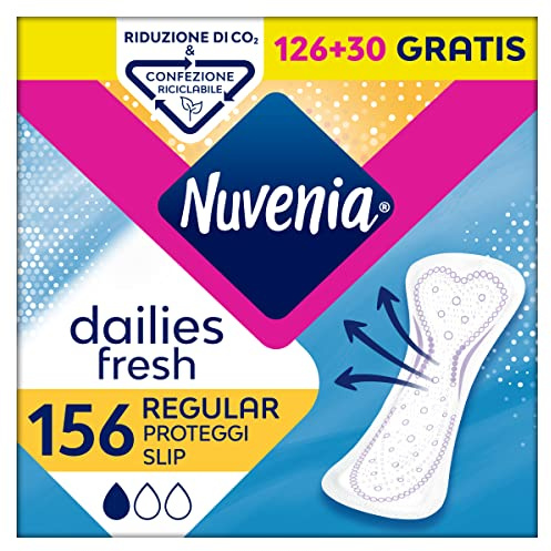 Nuvenia - Proteggi Slip Regular Steso - Superficie Morbida e Ottima Protezione - 3 Confezioni da 52 Salva Slip