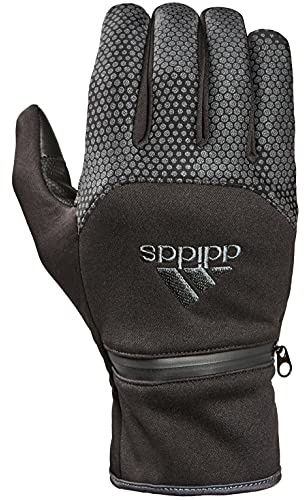 adidas Winter Performance Voyager 2.0 Reflektierende Handschuhe mit Mehreren Touchscreen-Leitfähigkeitspunkten, Schwarz, Größe