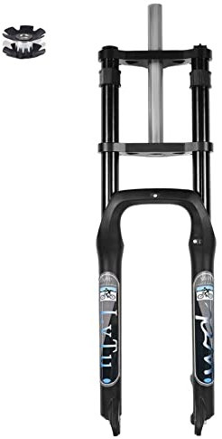 LvTu 20/26 Zoll MTB Fatbike Gabel 4,0 Reifen Schnee/Strand Bergab Federgabel 160 mm Federweg für Mountainbike BMX E-Bike (Size : 20 inch)