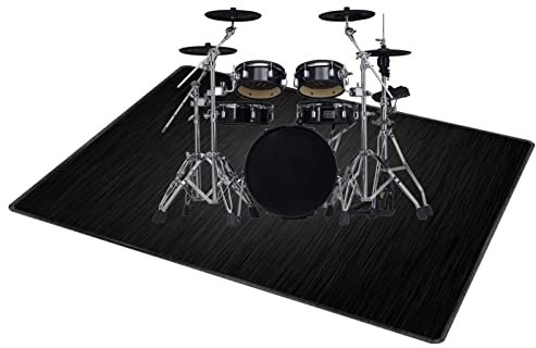 QQDD Drum-Teppich Schlagzeugteppich Trommel Schallschutz Teppich rutschfeste Matte für E Drum Schlagzeug Elektronisch Snare Teppich Snare Drum Musikinstrumente Schalldicht Teppiche (80CM - 200CM)
