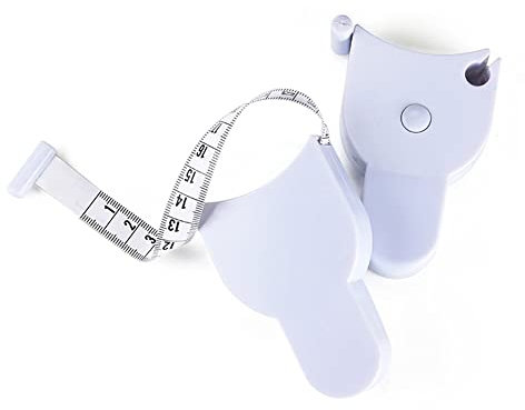 2PCS Accurate Measure Tape, 150 cm Body Measurement Retractable Tapeline Body Measuring Tape Tracker for Weight Loss Body Fat Waist/Bra Measurement Kit (Double Sided CM Unit)