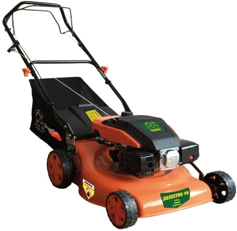 Briconess.com Tosaerba a Scoppio 139cc Taglio 46 cm Altezza Regolabile Green Cat Silvestro Trazionato