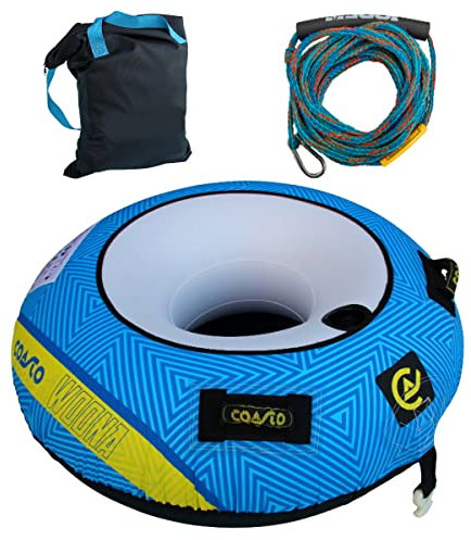Brunelli COASTO WOONA 1 Personen Tube Towable Package Reifen inkl Universal Weste Rope & Pumpe (Tube+Leine)