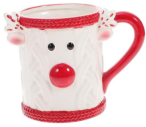 BESTonZON Weihnachtstasse Mit Weihnachtsmotivtasse Dekorative Kaffeetasse Aus Hochwertiger Keramik Kompaktes Griffdesign Für Büro Und Zuhause