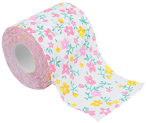 EXCEART 1rolle Bunte Bedruckte Toilettenpapierrolle Lagig Vielseitig Einsetzbar Als Serviette Hygienepapier Oder Toilettenpapier Aus Holzpulpe Hautfreundlich Für Bad Und Küche