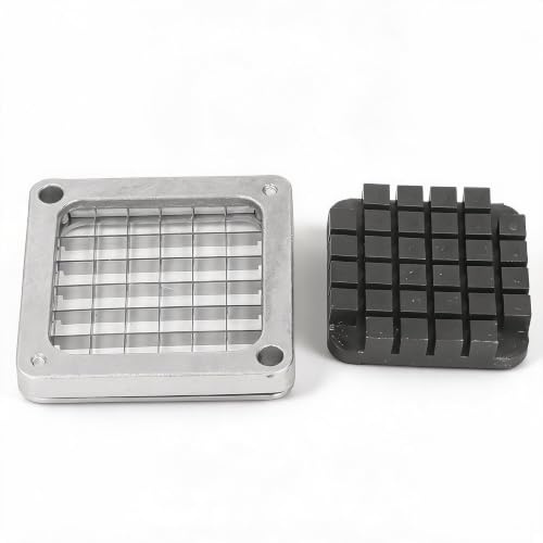 French Fry Cutter Blade french fry blade Easy To Clean Commercial Potato Cutter Blade Stainless Steel Aluminum Alloy Wide Application frites manuel for Salad (12mm) Potato Chippers