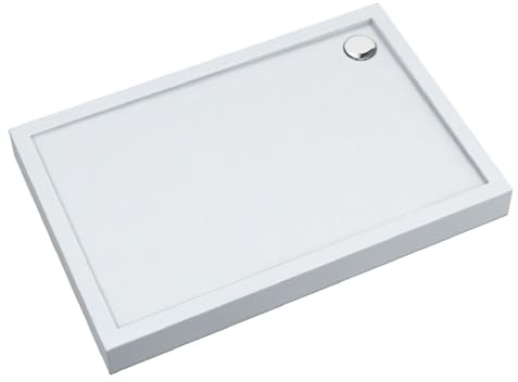 AQUABAD Duschwanne/Duschtasse | Ultima mit LeakProtect Technologie Smooth White 70x120cm Rechteck