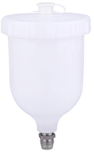 Cocoarm 600 ml Farbspritzpistolentopf, Spritzpistolentopf mit Schwerkraftzufuhr Farbspritzpistole Kunststoff-Fließbecher Farbbecher Ersatz-Farbbecher für D-evilbiss/T Pro Pri FLG