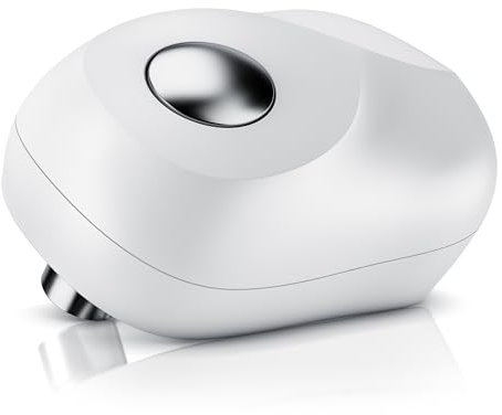 Arendo - Elektrischer Dosenöffner One Touch - mit automatischer 360° Drehung - Öffnung ohne scharfe Kanten - für alle Dosengrößen - Automatikstopp - Büchsenöffner für Senioren und Kinder - weiß