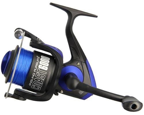 Meeresrolle Spinnrolle Angelrolle Salzwasser Coast 6000 mit Schnur