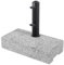 Doppler Base de balcón Granito 25kg con asa I Soporte de sombrilla para sombrillas con ø máx. 200cm y diámetro de Tubo de 2,5-4,8cm I Robusto Soporte de sombrilla para Patio o balcón