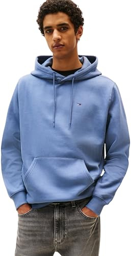 Tommy Jeans Herren Hoodie Regular Fit Flag Fleece mit Kapuze