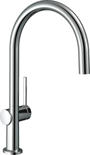 hansgrohe Talis M54 mezclador de cocina de un solo mango 220, 1 chorro, Eco, 72843, Color: Cromo