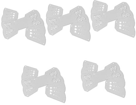 Lurrose 5St Stanzform Cutter messser die Cutting Machine Weihnachtsstanzen für die Kartenherstellung Verzierungen für die Kartenherstellung schnittvorlagen selber Machen Prägemappen Silver