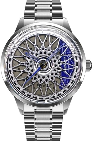 DriftElement Racing Rim Watch – Motorsport-inspirierte Armbanduhr mit Felgen-Design, Hochwertiges Edelstahlgehäuse & Präzises Quarzwerk – Perfekt für Auto- & Rennsport-Fans