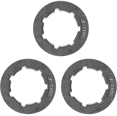 Gorise 3Pcs 3/8in 7T Chainsaw Sprocket Drive Rim Chain Wheel Replacement Parts Compatible with 362 365 371 372 68210 MS361 MS362 MS440 MS660 Sprocket Rim