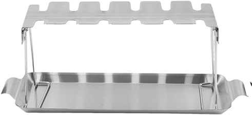 Support pour pilons de poulet - En acier inoxydable - Passe au lave-vaisselle - Revêtement antiadhésif - Passe au lave-vaisselle - Facile à nettoyer - Pour four, barbecue, jardin, pelouse
