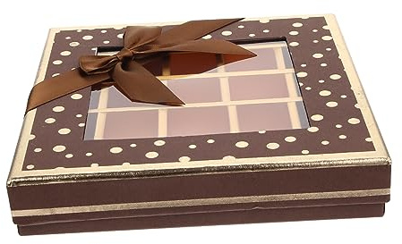 Beavorty Boîte à Cases Noire Coffret Vide pour Truffes et Saint Valentin Pour et Anniversaires