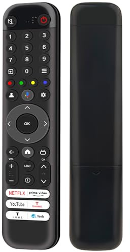 Replacement TV Remote Control Fit For TCL RC833 Smart 4K Ultra HDR QLED TV | 75P8K 75T8C-UK 85P7K-UK 65C745 65C845 65C855 43T7B 43V6B 75V6B 85V6B 85T7B 85T8B 75P6K-UK (No Voice Function )