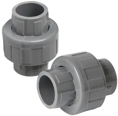 Plumbing Fittings, 2pcs PVC Fittings Pipe Tubing for Aquarium Fish Tank Pond Solvent Weld Connectors(25mm)