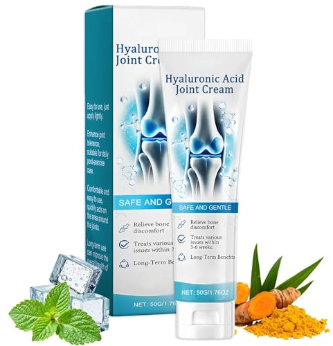 Arthroheal Hyaluronic Acid Joint Soothing Cream, Pain Relief Freeze Gel with Menthol for Muscle, Back & Knee, Non-Greasy Fast Absorption, Bone Care Formula