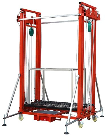 Andamio Eléctrico, Plataforma Elevadora De Andamios, Con Control Remoto, Móvil, 2-8 M, Alta Capacidad De Carga.(4M)