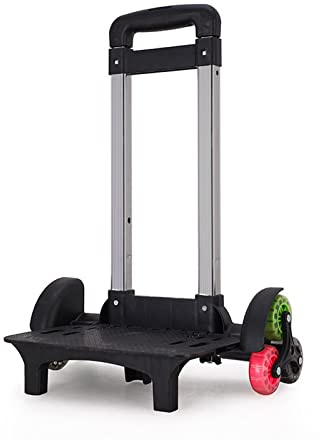 Carro Plegable con Ruedas para Estudiantes, Equipaje de Viaje, Carrito de Mano, Mochila, carros de Equipaje rodantes de 6 Ruedas para Mochilas Escolares