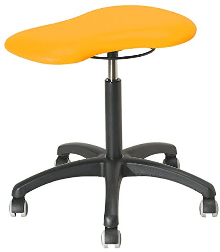 Sport-Tec Therapiehocker Standard mit Polster und Rollen, Praxishocker, Rollhocker