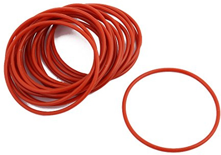 sourcing map 20Stk rot rund Nitril Butadienkautschuk NBR O-Ring 50mm Außendmr. 1,9mm Breite de