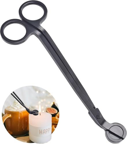 Zoyiancy Ciseaux coupe-mèches, accessoire pour bougies, pour combustion uniforme des bougies