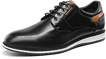 Bruno Marc Chaussures Hommes Robe Costume Oxford Derby Chaussures ? Lacets pour Mariage Travail F?Te Noir-E SBOX2226M-E Taglia 40 (EUR)