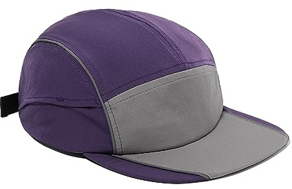 Clakllie 5 Panel Cap mit Kurzem Schirm Schnelltrocknend Short Brim Basecap Herren Leichte Running Hut Atmungsaktiv Outdoor Cap
