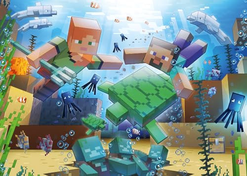 Ravensburger Puzzle 12000421 - Minecraft Mosaic - 1000 Teile Puzzle für Erwachsene und Kinder ab 14 Jahren, Minecraft Puzzle, Minecraft Geschenke