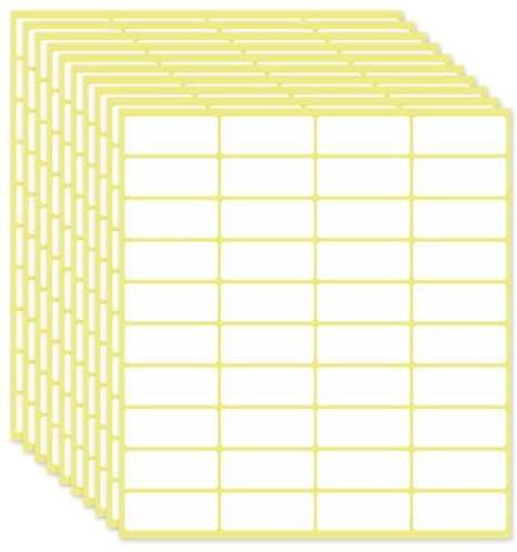 Klebeetiketten zum Beschriften 1200 Stk 38x19mm Etiketten Selbstklebend Weiße Beschriftung Aufkleber zum Beschriften für Büro Küche