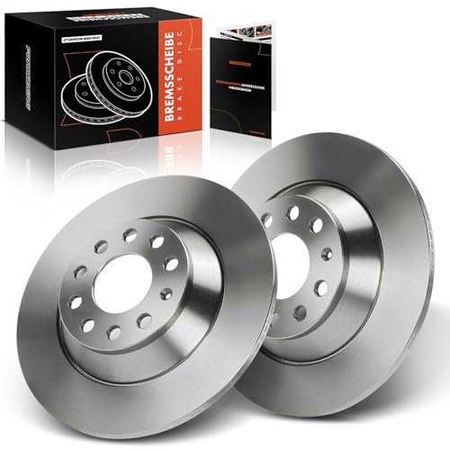 Frankberg Bremsscheibensatz inkl. 2x Bremsscheiben Hinten Voll Ø302mm Kompatibel mit A6 Avant 4F5 A6 4F2 Replace# 4F0615601E