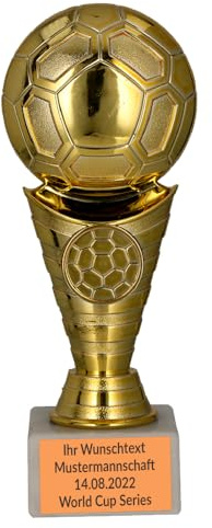 Larius Trofeo Calcio - ST2 (con testo personalizzato, Oro)
