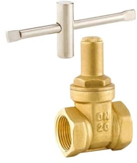 FANNIXI Absperrventil 1/2 1 Zoll DN15 DN20 DN25 Tor Ventil innengewinde Messing Schleuse Ventil Mit Schloss(DN15)