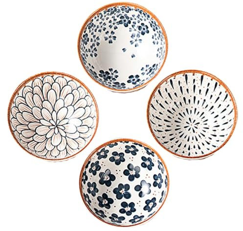 COLLBATH Set Di 2 Ciotole in Ceramica Per Salsa Di Soia Piatto Per Condire Sushi Antipasti E Aceto Utilizzabile in Cucina Alberghi E Ristoranti Facile Da Pulire E Sicuro