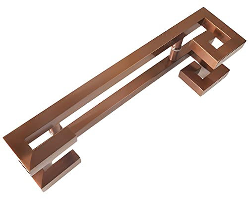 Kit de poignées de porte en acier inoxydable pour portes en verre/bois, idéal pour garage, abris de jardin, hôtels et bureaux (120 cm)