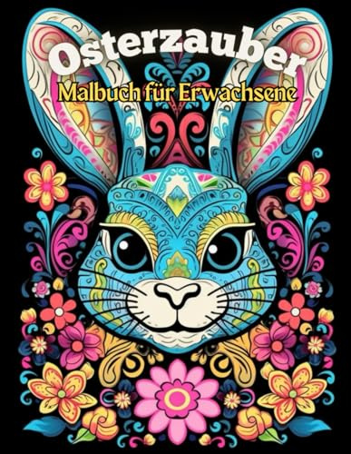 Osterzauber: Malbuch für Erwachsene: Kreative Osterfreude mit Mandalas und Hasen zur Entspannung, Frohe Ostern Ausmalbuch für Erwachsene mit 50 Malvorlagen von Ostern- und Frühlingsmotiven